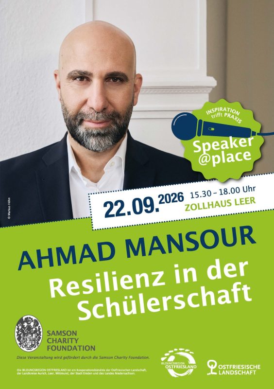 Plakat Speaker@Place Ahmad Mansour Seite